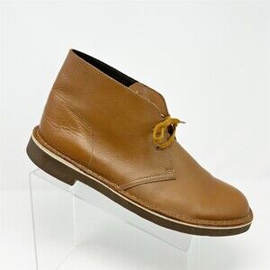 Clarks Men's Chukka Desert Boots Brown Tan Leather Lace-Up Ankle Size 11